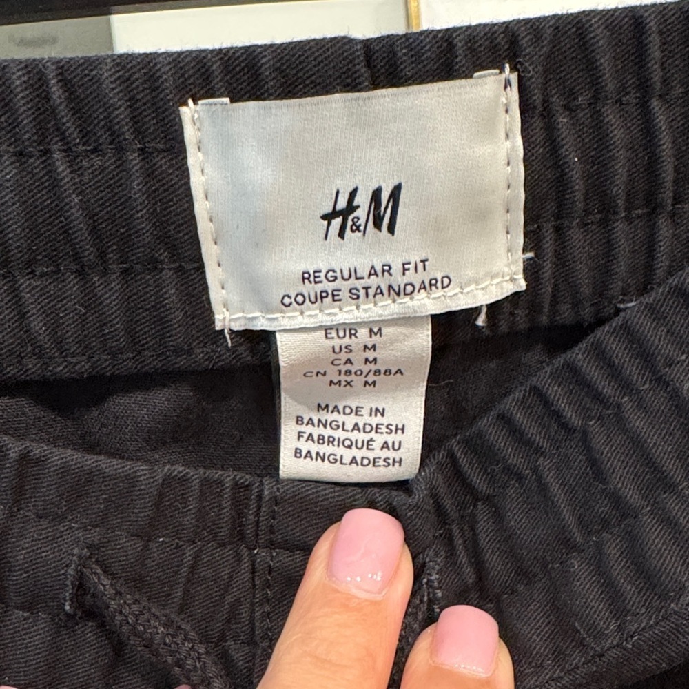 H&M Charcoal Regular Fit Trousers - Picture 2 of 4